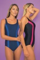 colour-block swimsuit