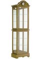 curio cabinet with clock