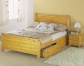 LXDirect dakota bedstead with optional drawers mattress and bedside ta