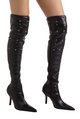 dare studded thigh length boot