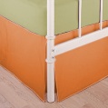 LXDirect deep-coloured bedstead valance