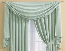 LXDirect dobby circle curtains and tie-backs
