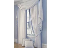 LXDirect fiona lined voile curtains