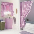 LXDirect frilled shower curtain