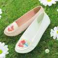 girls gardenia embroidery pumps
