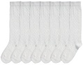 LXDirect girls pack of seven knee high stitch-detail socks