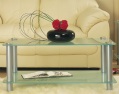 glass/aluminium coffee table