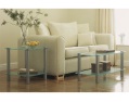 LXDirect glass/aluminium end table