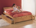 java 4ft 6in storage bedstead with optional mattresses