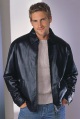 LXDirect leather harrington jacket
