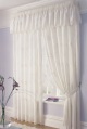 leaves lined voile curtains