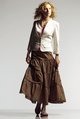 LXDirect longline woven tiered skirt