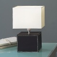 LXDirect matching faux leather lamps (sold separately)