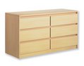LXDirect maya three-plus-three-drawer chest