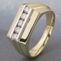 mens diamond-set rings