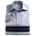 LXDirect pack of three plain collar long-sleeved shirts