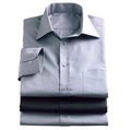 pack of three plain collar short-sleeved shirts
