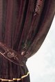 paisley velvet curtains with tie-backs