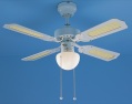 rimini 91cms single-globe 4-blade ceiling fan