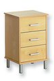 rimini pair of three-drawer bedside cabinets