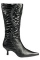 ripple ruched high leg boots