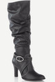 rosemarie high leg buckle detail boots