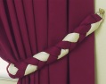 LXDirect satin plain dyed plaited two-tone tie-backs