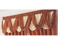 LXDirect satin plain dyed swag-effect valance