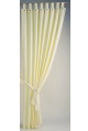 LXDirect satin plain dyed tab-top curtains