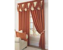 LXDirect satin plain dyed unlined curtains