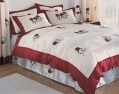 LXDirect satin rose quilted throwover bedspread