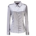 satin shirt - petite