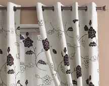 shimu unlined ring-top curtains