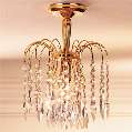single-light crystal chandelier