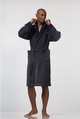 LXDirect super-soft ribbed fleece gown
