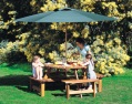 table and parasol