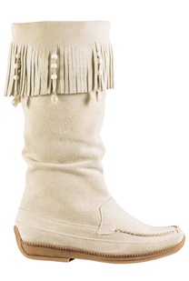LXDirect tee pee fringe detail pull-on boots
