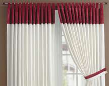 LXDirect thea tab-top curtains and tie-backs