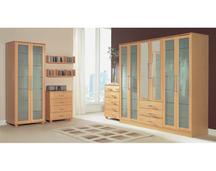 three-door three-drawer wardrobe