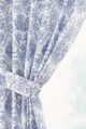 toile curtains with tie-backs