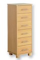 trinity six-drawer narrow chest