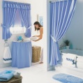 LXDirect unfrilled shower curtain