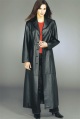 LXDirect womens full length leather coat - 52ins