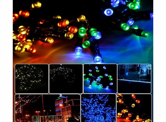 Lychee 6.4m 21ft 64LED Waterproof Battery Operated Fairy String Lights With 8 Modes for Outdoor Indoor Wedding Garden Home Party Christmas Decoration (Multicolor)