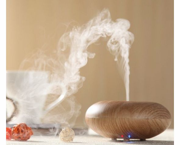 Aroma Essential Oil Diffuser Ultrasonic Aromatherapy Machine Air Humidifier Moistener Atomizer (Light Wood)