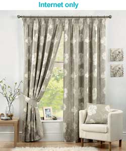 lydia Taupe Curtains 46 x 72
