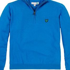 Lyle and Scott Mens Half Zip Cotton Jumper