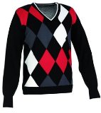Galvin Green Chase Pullover Black/Chilli Red/White M