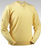 Lyle & Scott Glenbrae Golf Lambswool Sweater Corn M
