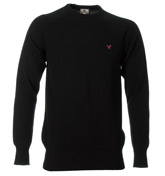 Lyle and Scott Black Lambswool Sweater
